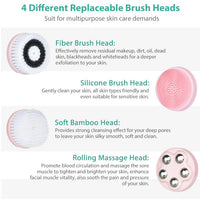 4-in-1 Silicone Cleansing Brush Set