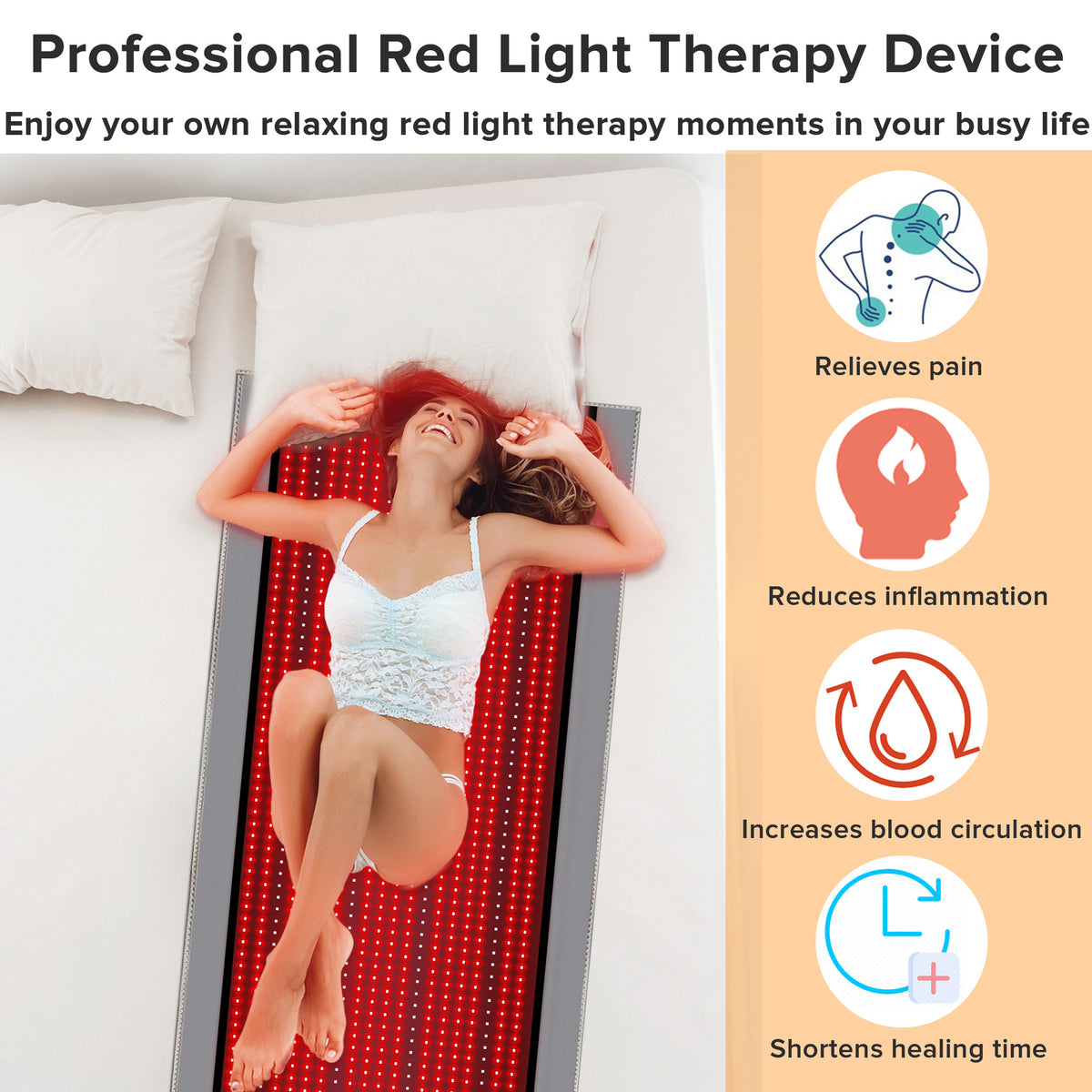 Red Light Therapy Mat — Full Body, Heated